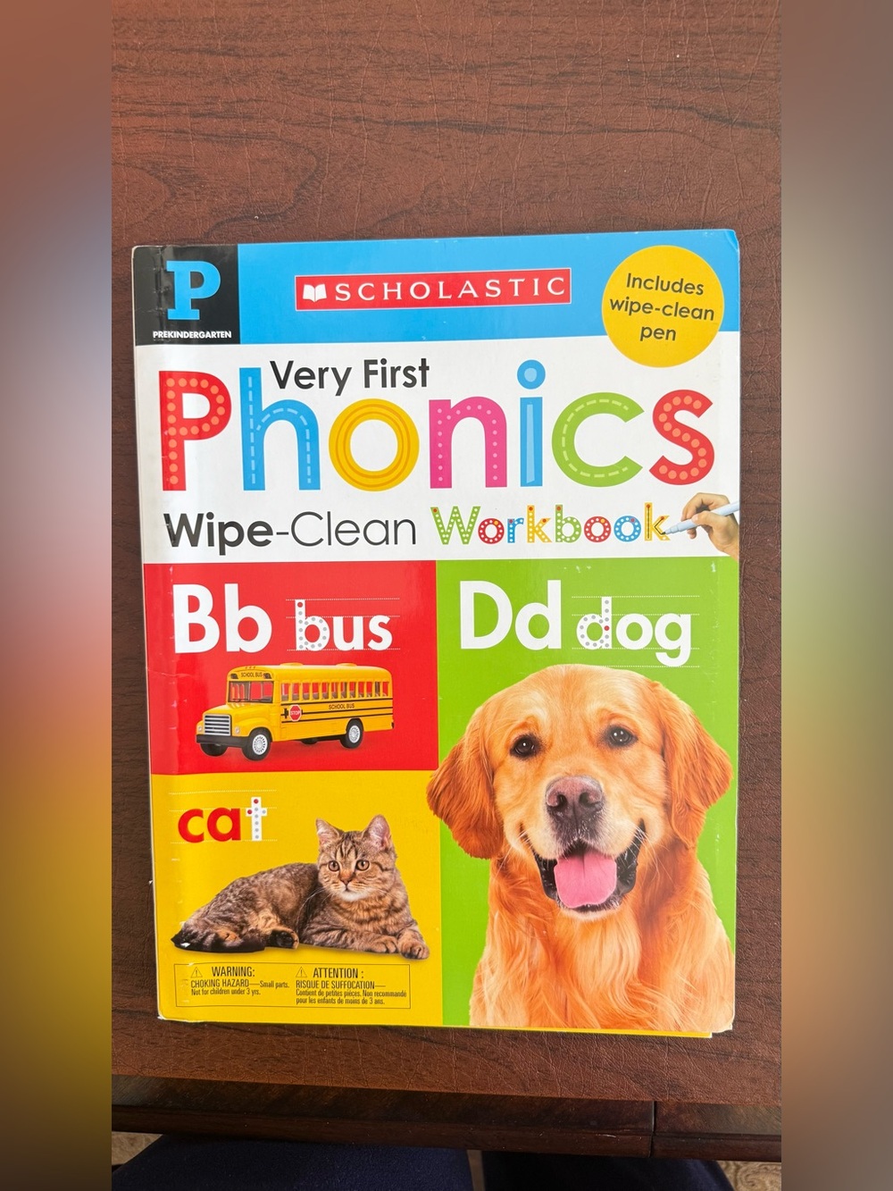 Scholastic Very First Phonics Wipe-Clean Workbook - Red, Blue, Yellow, Green